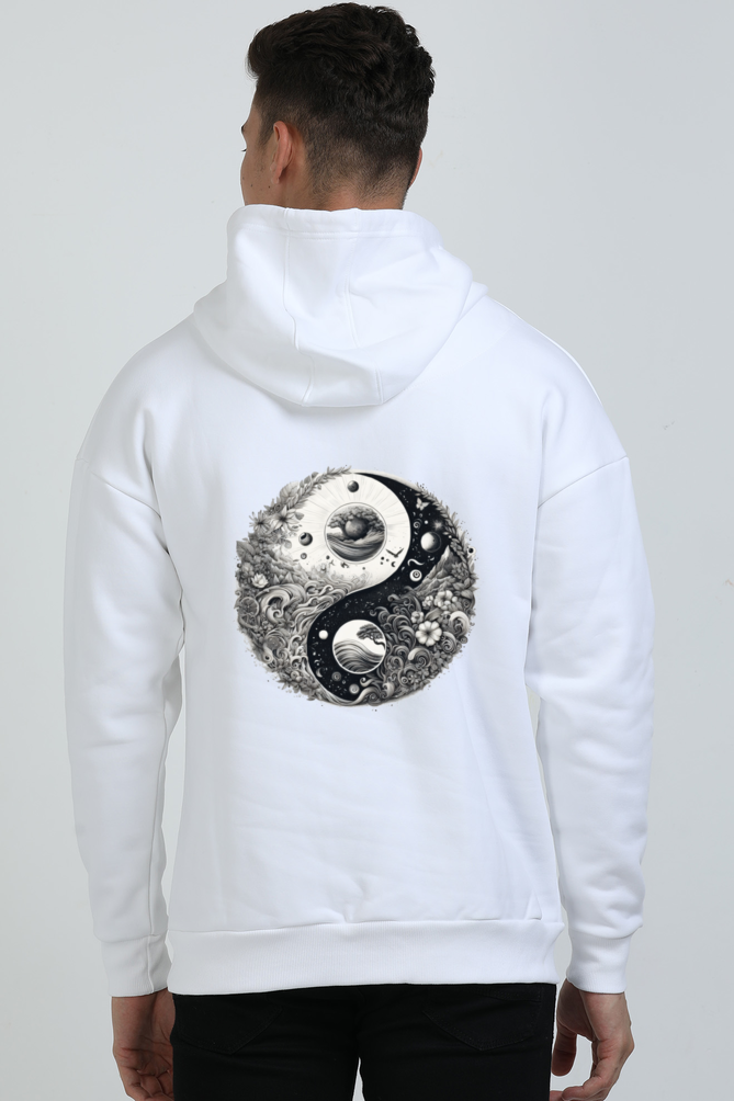 Cosmic Yin Yang Oversized Unisex Hoodie