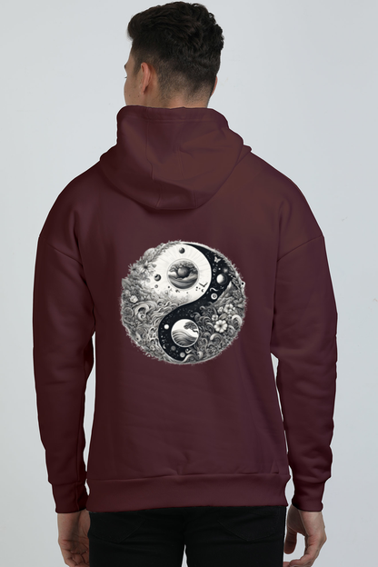 Cosmic Yin Yang Oversized Unisex Hoodie