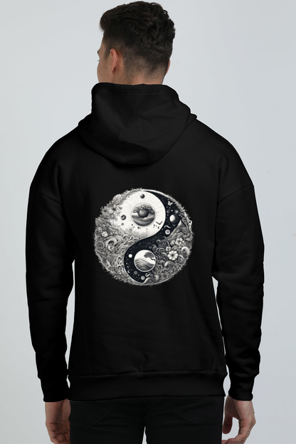 Cosmic Yin Yang Oversized Unisex Hoodie