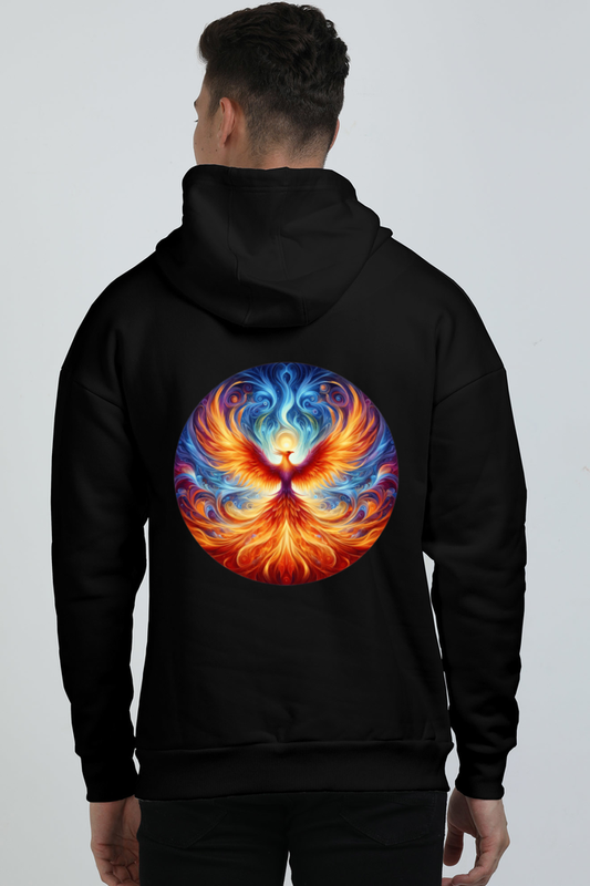 Ethereal Phoenix Flame Oversized Unisex Hoodie