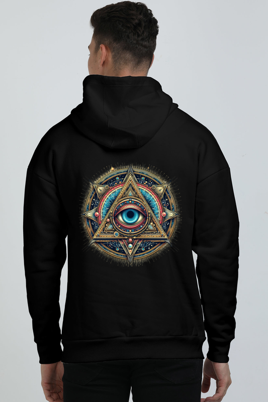 Cosmic Eye Symbol Oversized Unisex Hoodie