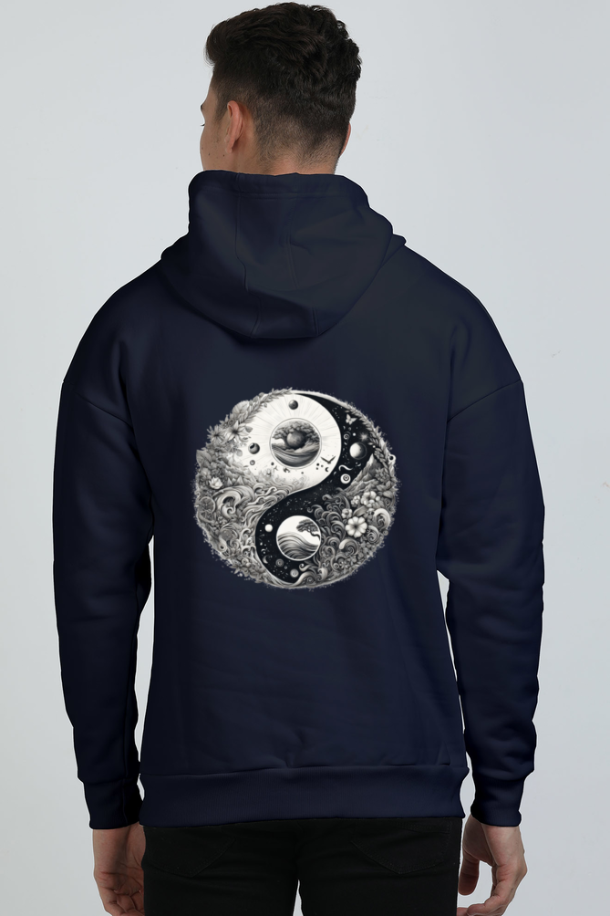 Cosmic Yin Yang Oversized Unisex Hoodie