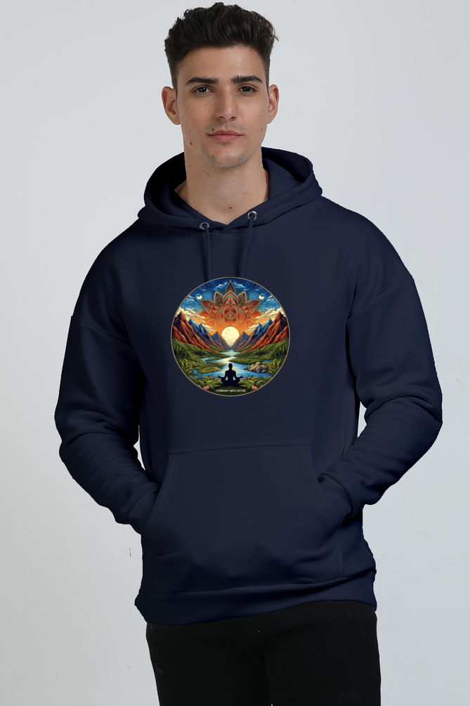 Nature Harmony Meditation Oversized Unisex Hoodie