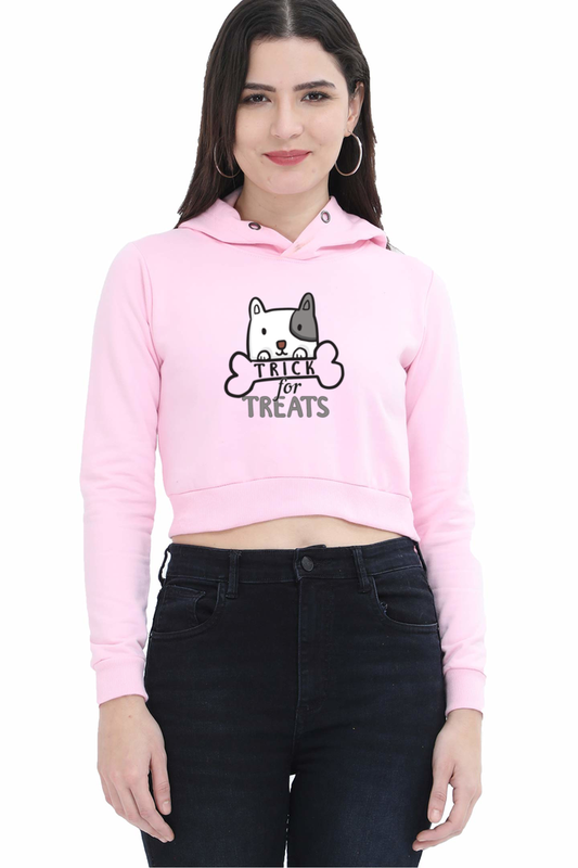 Trick for Treats Cropped Hoodie