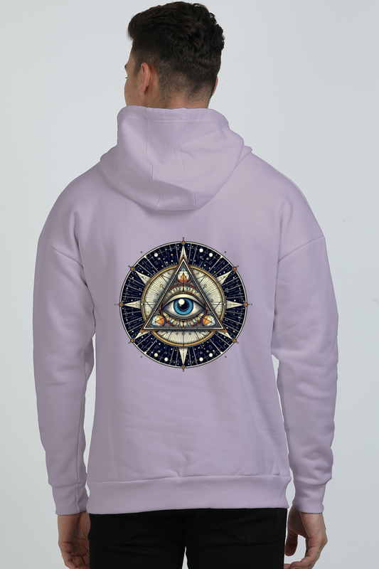 Celestial Vision Emblem Oversized Unisex Hoodie