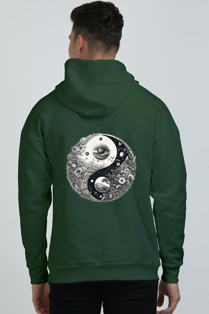 Cosmic Yin Yang Oversized Unisex Hoodie