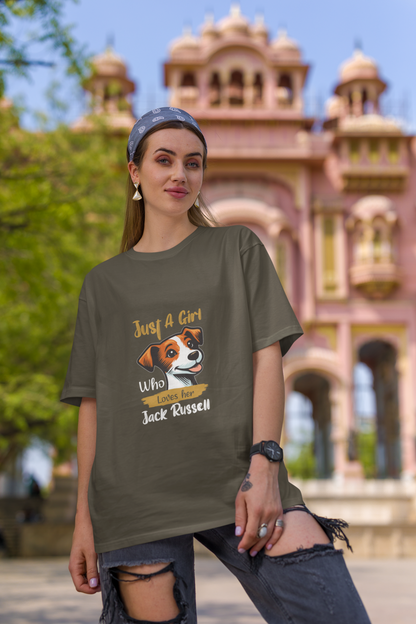 Jack Russell Love Oversized T-shirt