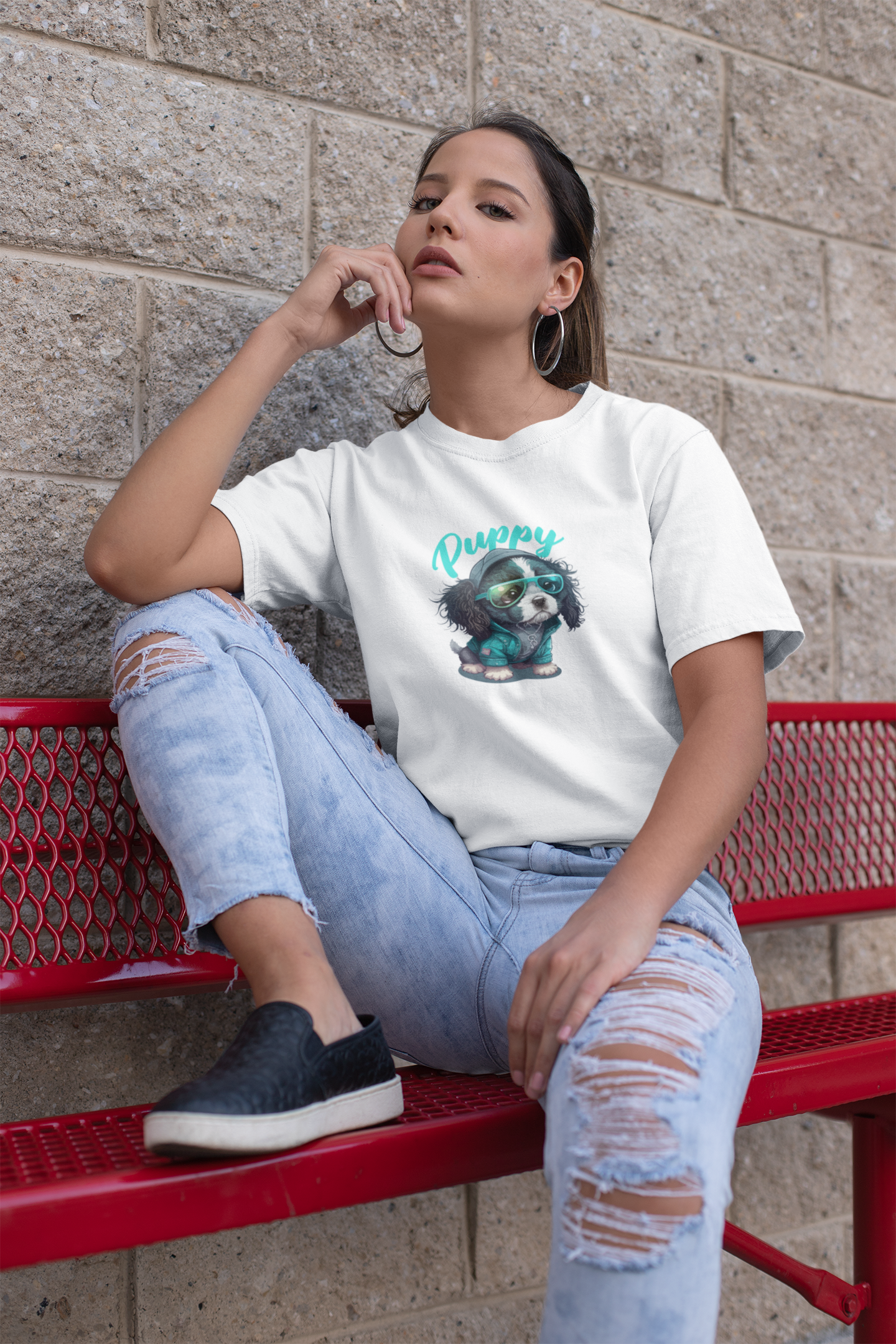 Chill Pup Style Oversized T-Shirt